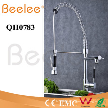 Lead Free Pull Down Big Black Spraytwo Heads Spring Kitchen Faucet